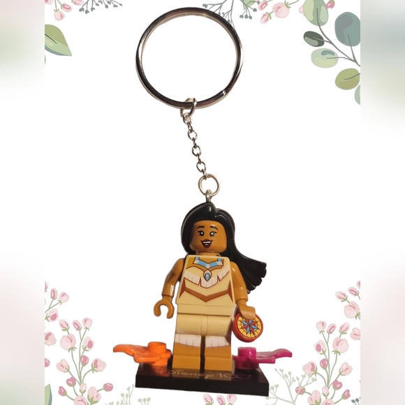 Disney 100 Year Lego Pocahontas Mini Figure Keychain - Picture 1 of 2